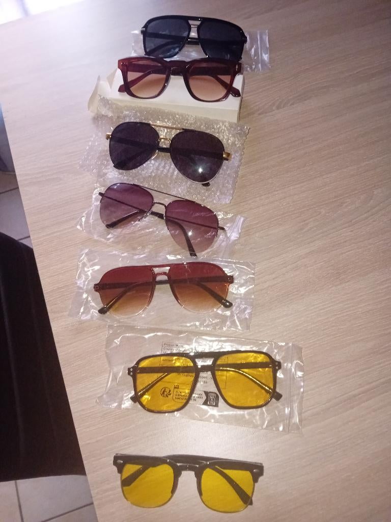 Lunettes de soleil mix 7 paires 15€, Overige merken, Zonnebril, Overige kleuren, Nieuw