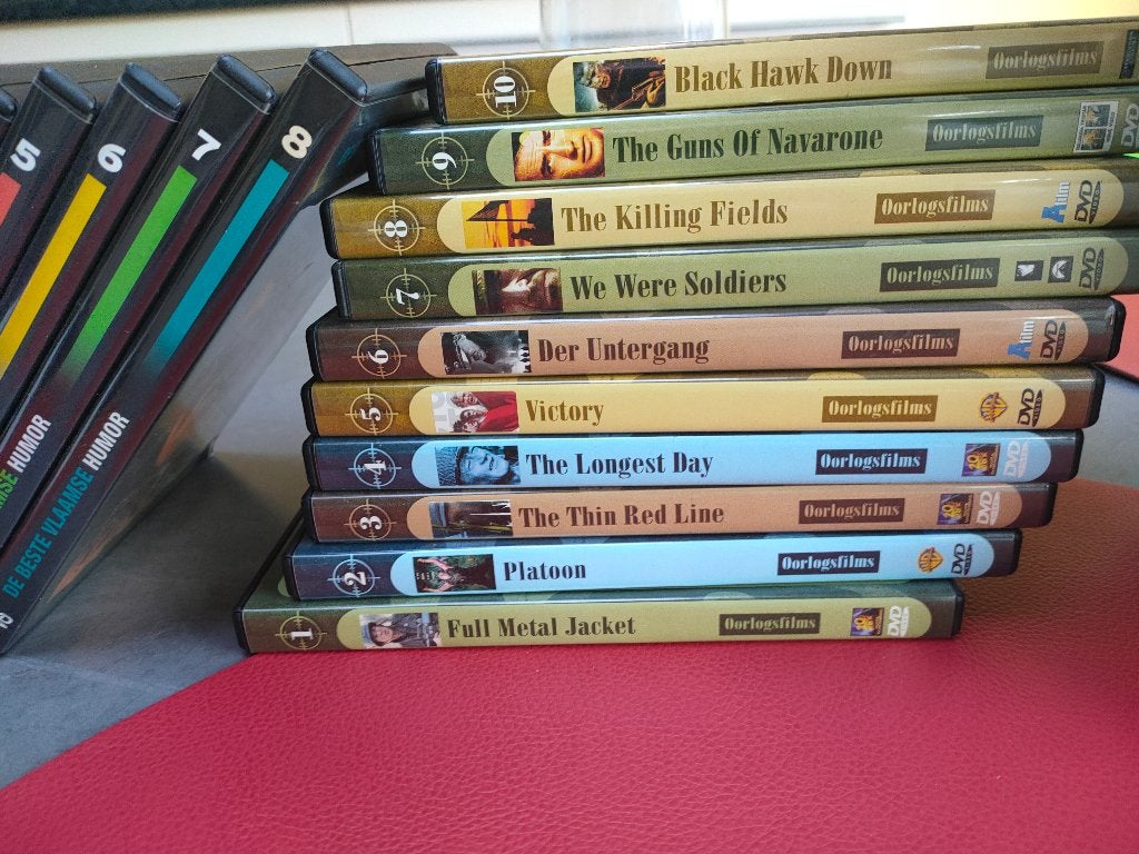 Diverse dvd Films, Ophalen of Verzenden, Zo goed als nieuw, Oorlog