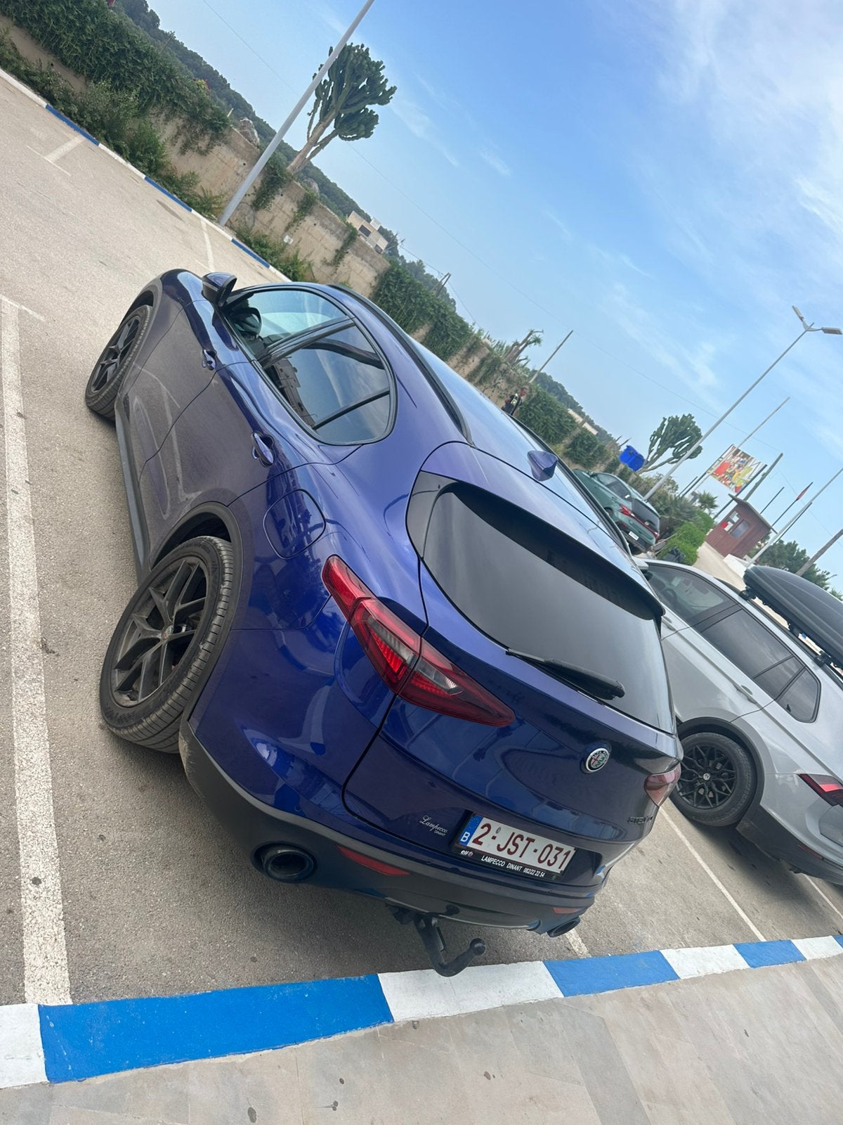 Alfa tomeo Stelvio q2 2.2 diesel 117000 klm, Auto's, Alfa Romeo, Automaat, 4 cilinders, Blauw, Leder
