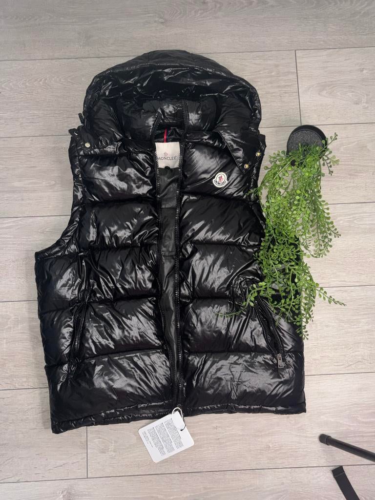 Moncler vest, Enlèvement ou Envoi, Comme neuf, Taille 48/50 (M), Noir