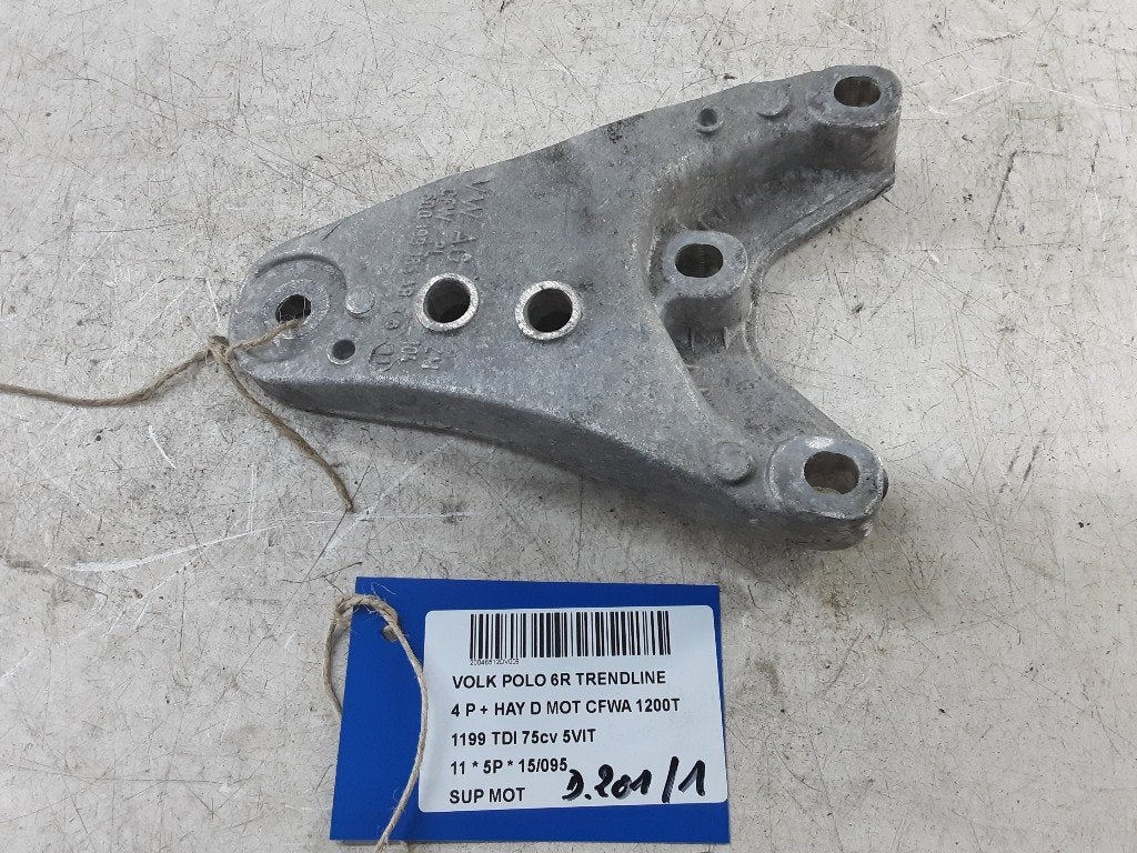 MONTAGE MOTEUR Volkswagen Polo V (6R) (6Q0199185AB), Volkswagen, Mevr. I. Hauben, Utilisé, Rue de l'Espoir 34 34
4030  GRIVEGNÉE, BE