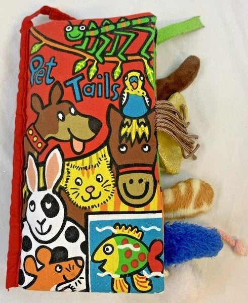 Jellycat Anne Wilkinson Pet's Tails Knisperboek Stoffen Boek, Jellycat, Overige typen, Zo goed als nieuw, Middelgroot (20 tot 80 cm)