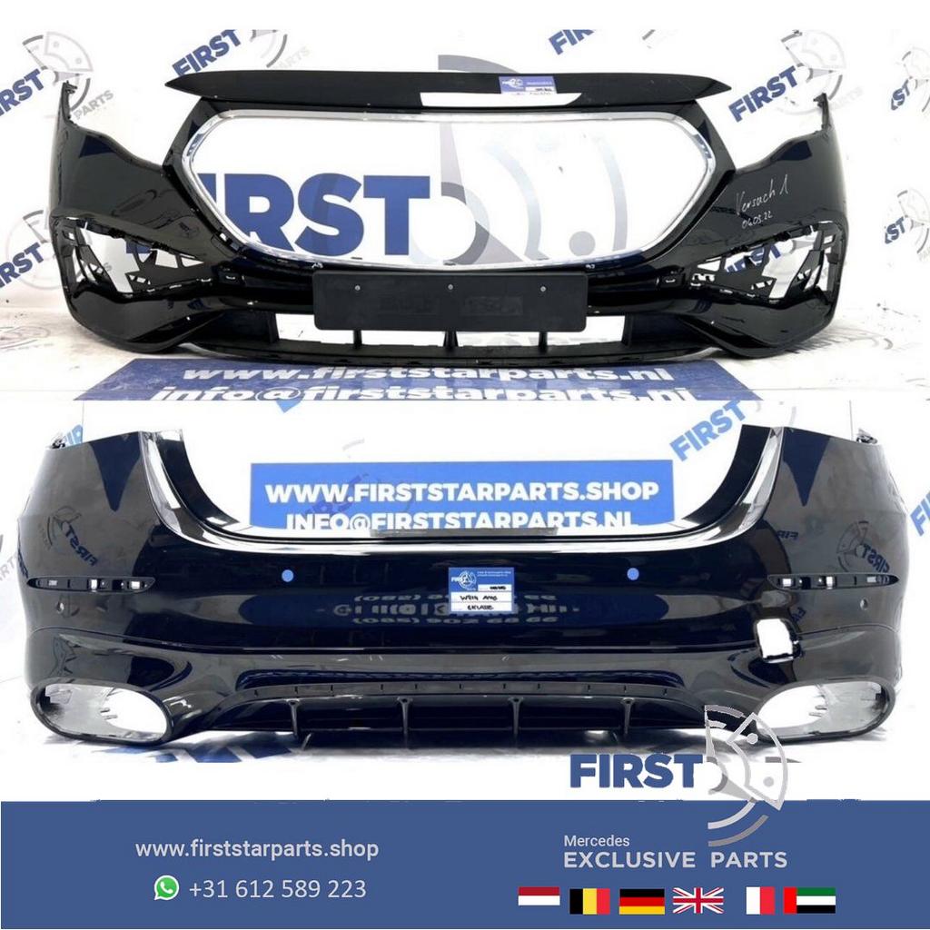 W214 AMG BUMPERS PAKKET ZWART 2024 E KLASSE Voorbumper + Ach, Utilisé, -, Arrière, -