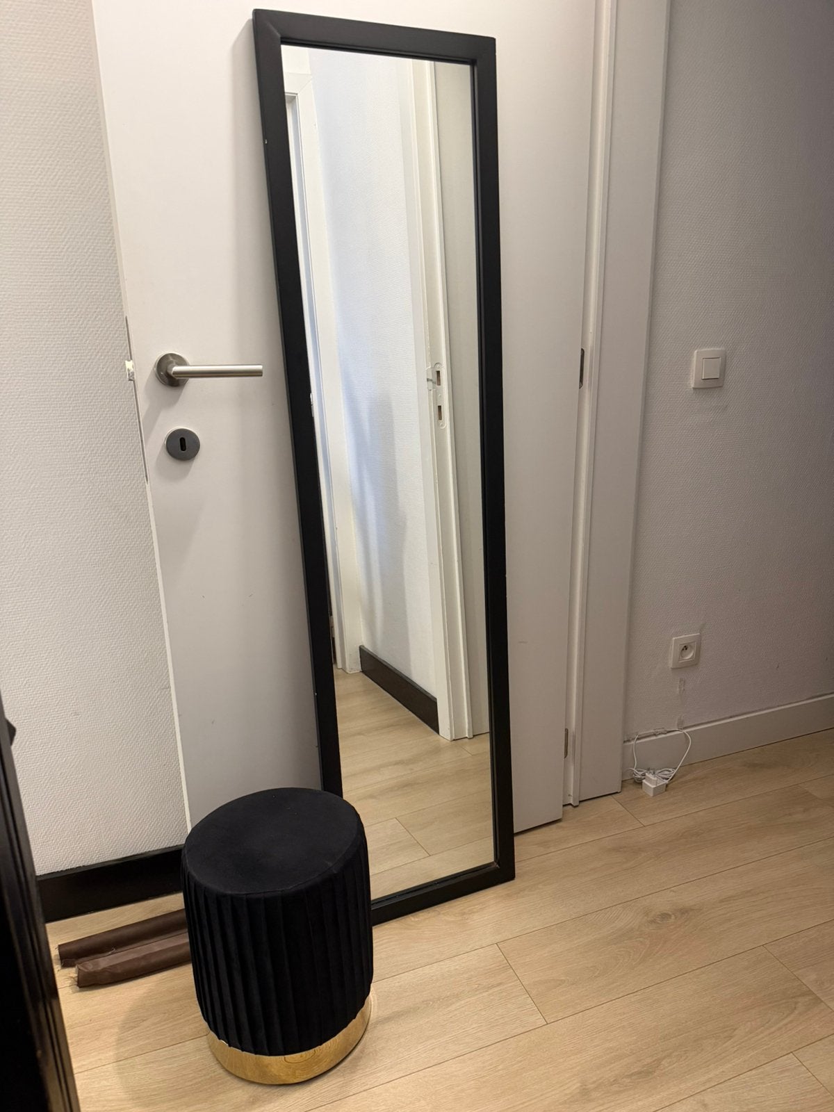 Spiegel en Hocker, Huis en Inrichting, Woonaccessoires | Spiegels, Ophalen, Zo goed als nieuw
