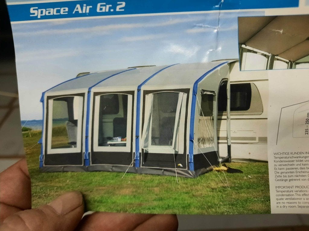 Voortent  opblaasbaar, Caravans en Kamperen, Ophalen, Zo goed als nieuw, Overige merken