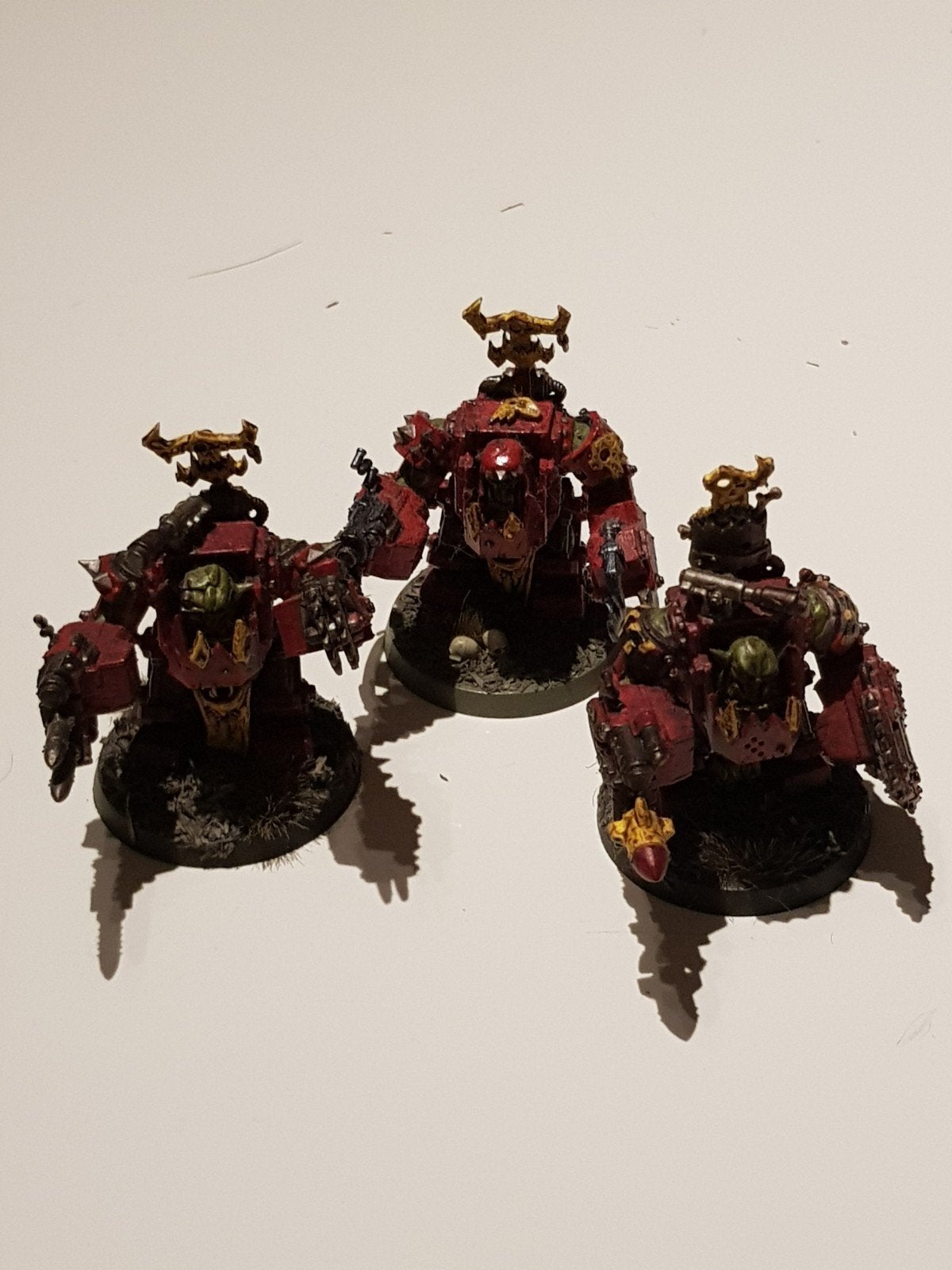 WH40K ORKS: 3 Meganobz, painted, Figuurtje(s), Ophalen of Verzenden, Geverfd, Warhammer 40000