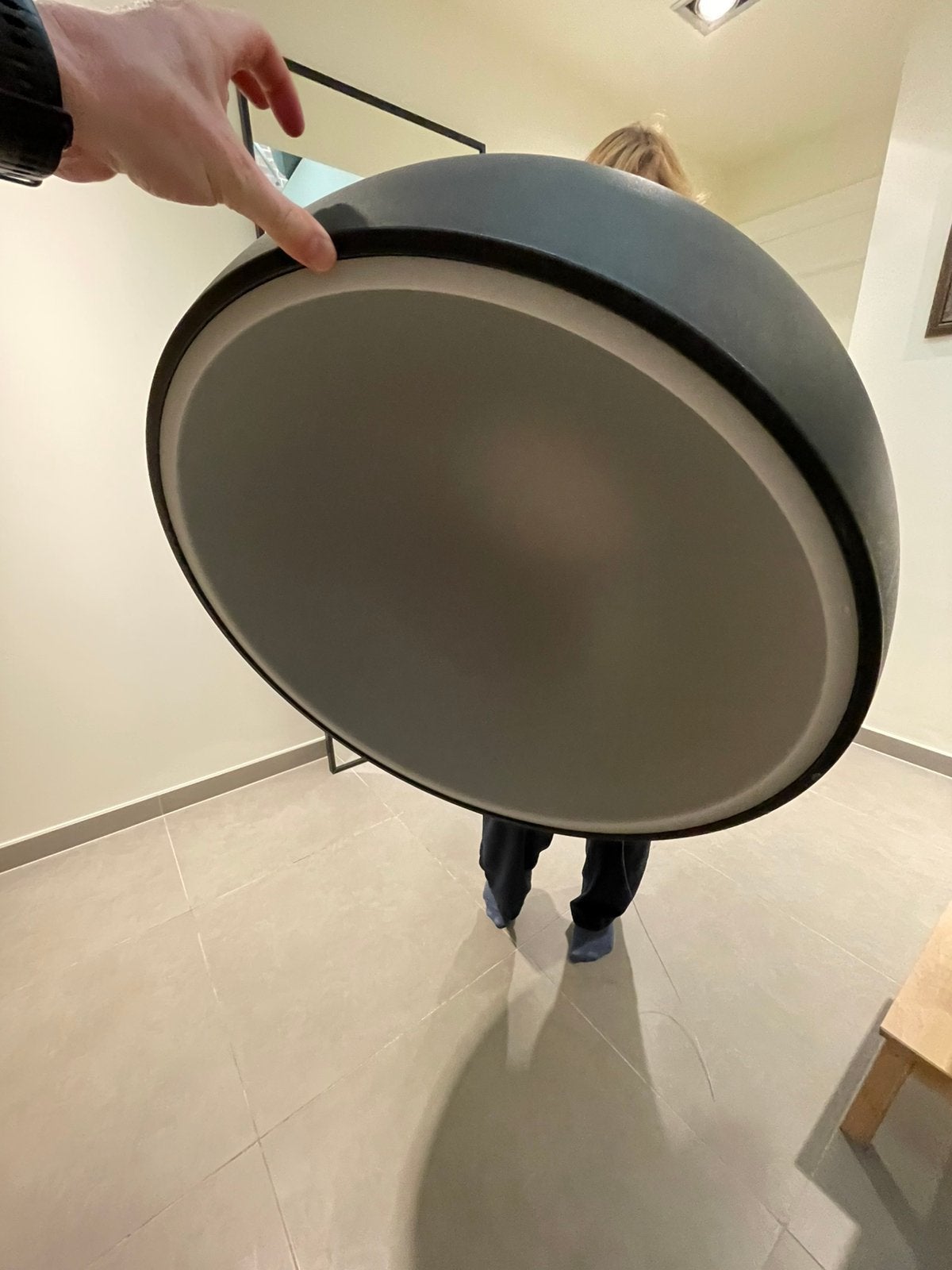 Designlamp - dome, Ophalen, Zo goed als nieuw, Kunststof, Retro-modern