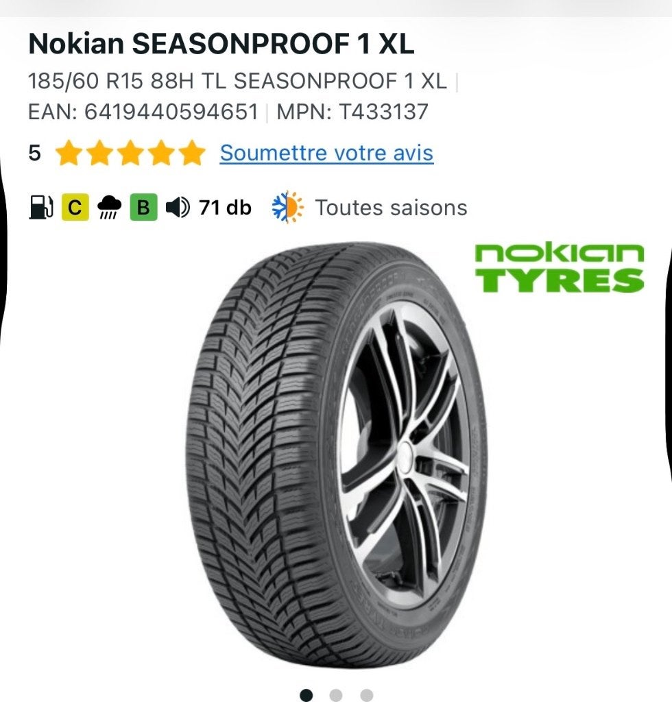 Nieuwe 4-seizoenenbanden, nooit gebruikt, Auto-onderdelen, Banden en Velgen, 15 inch, Nieuw, 185 mm, All Season