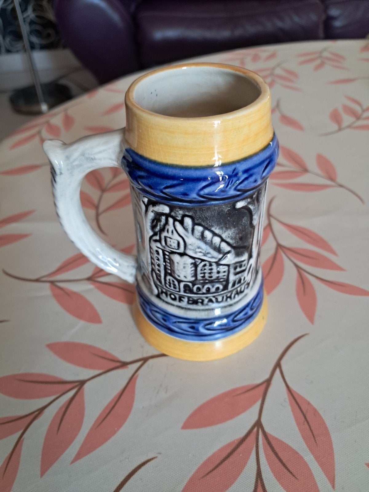 Mini chope à bière vintage allemande, Collections, Enlèvement ou Envoi, Utilisé, Verre ou Verres