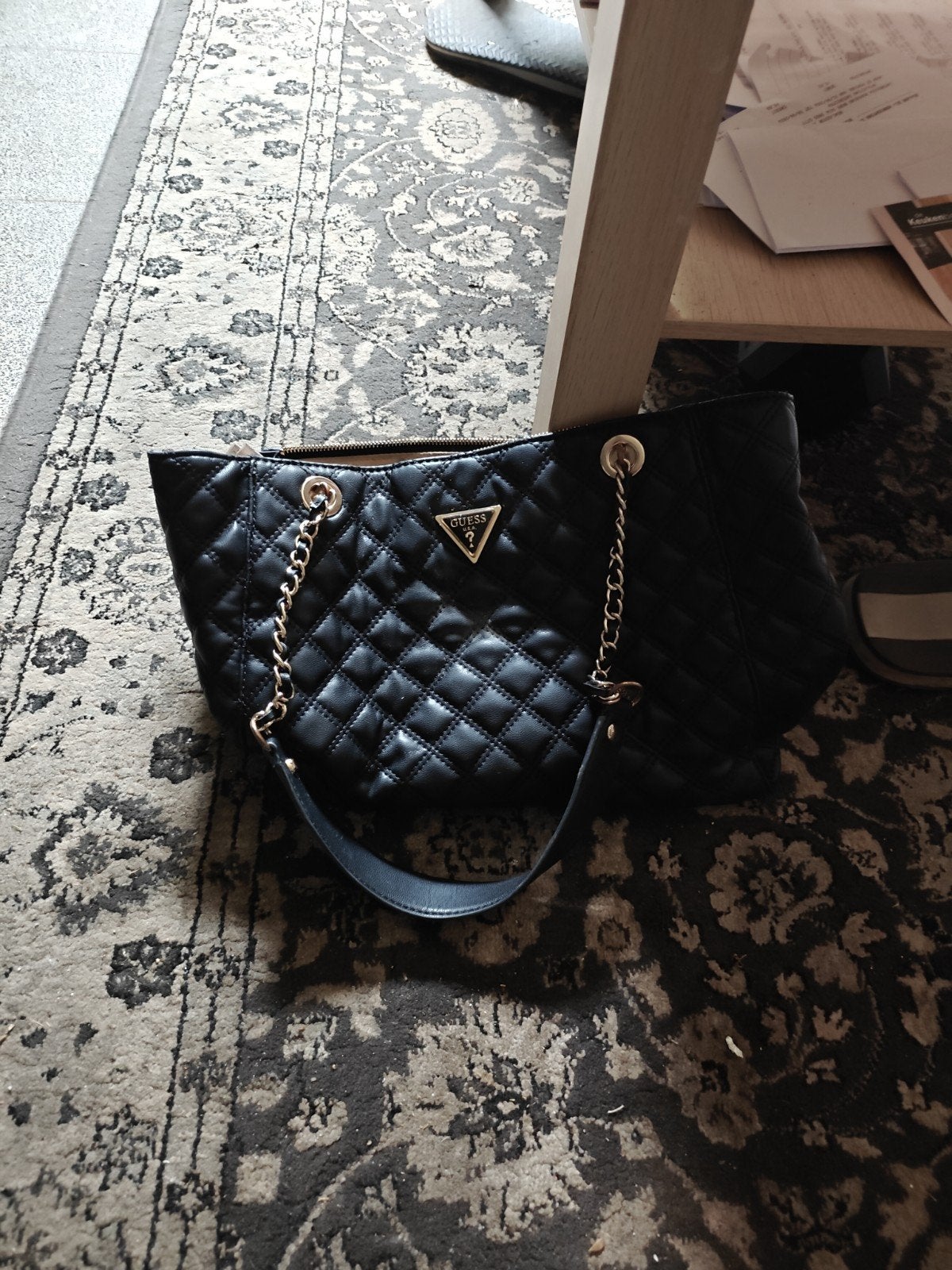 handtasvan het merk Guess, Ophalen of Verzenden, Gebruikt, Zwart, Handtas