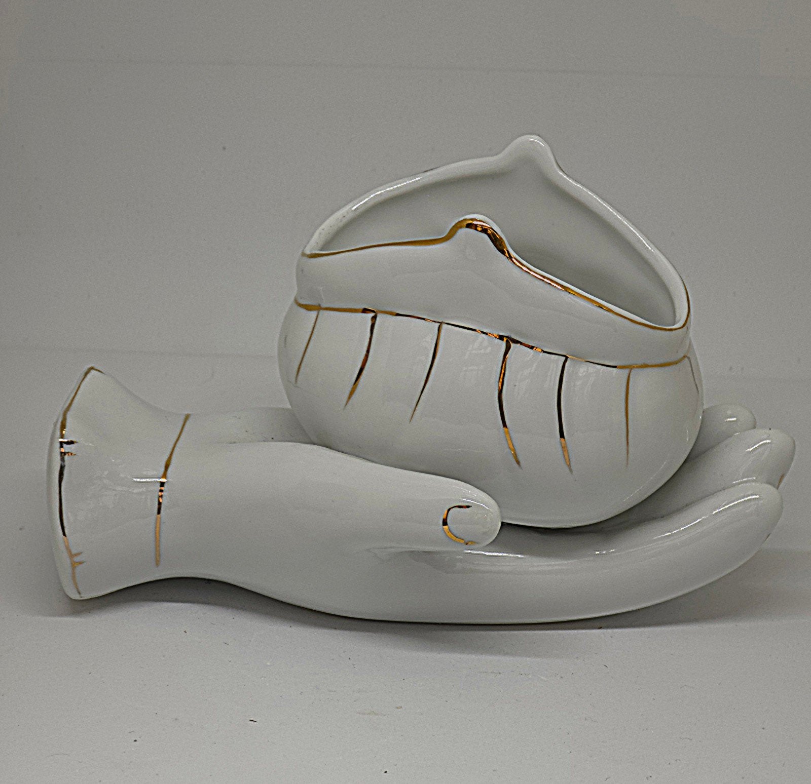 Coquette / Retro Porseleinen Hand Schaal – Unieke Decoratie, Antiek en Kunst, Ophalen of Verzenden