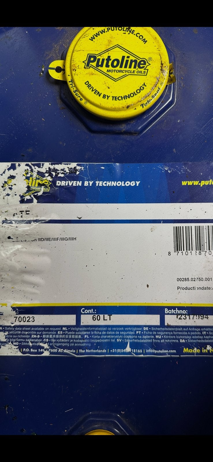 Putoline atf motorolie, Motoren, Ophalen