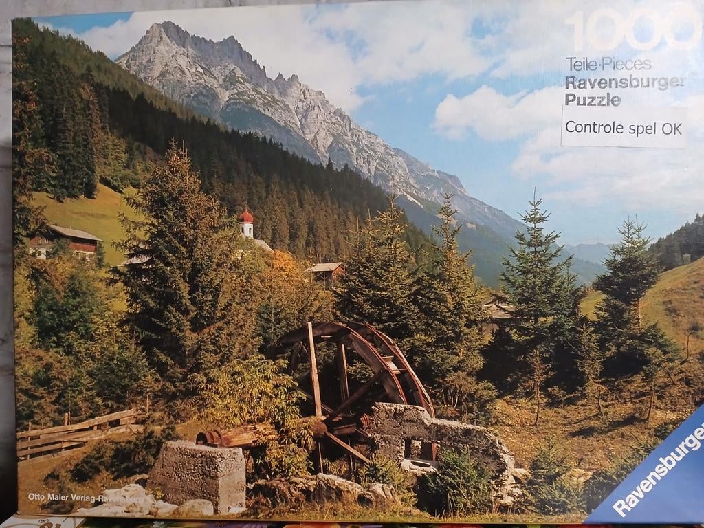 Alpenpuzzel watermolen., Ophalen of Verzenden