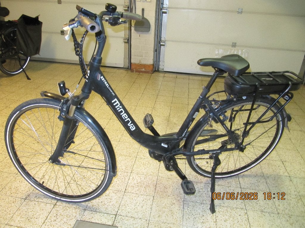 E-BIKE MINERVA ESTREL COMFORT 9 VERSNELINGEN, Gebruikt, 47 tot 51 cm, 30 tot 50 km per accu, Ophalen