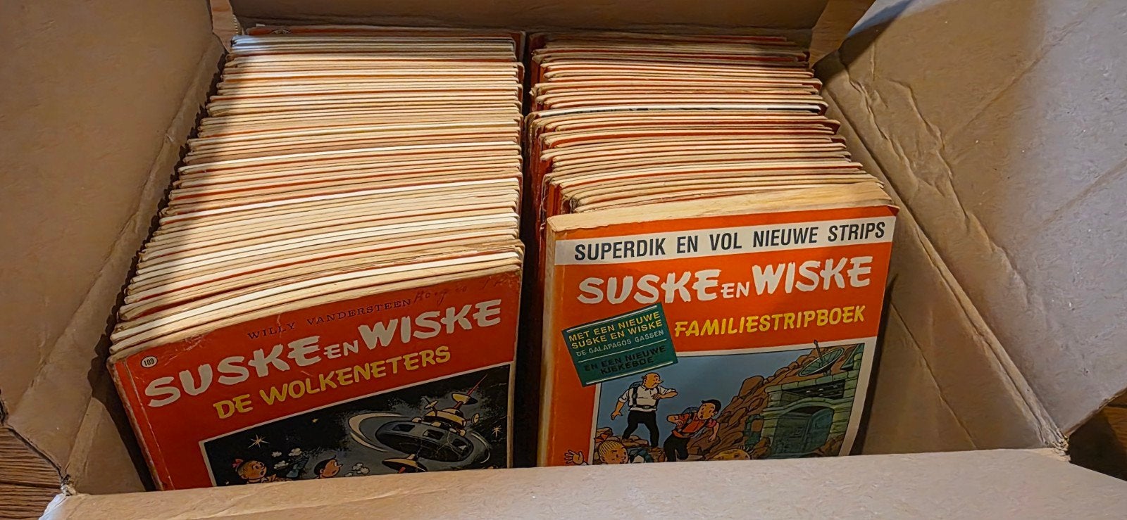115 Suske en Wiske's strips, Ophalen