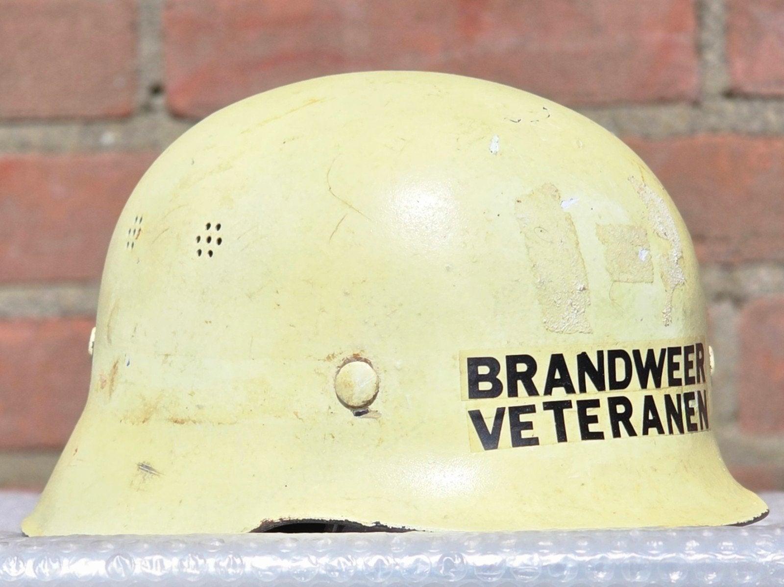 Oude brandweerhelm brandweer casque pompier, Collections, Enlèvement ou Envoi