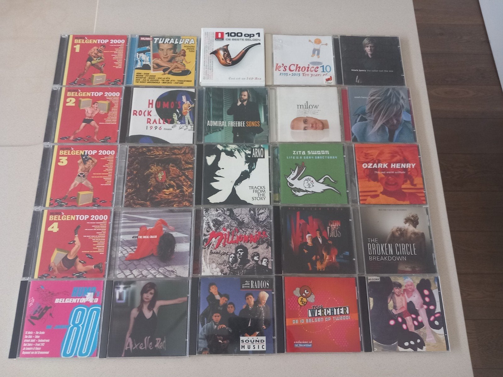 25 cd's Belgische artiesten, Cd's en Dvd's, Cd's | Pop, Ophalen of Verzenden
