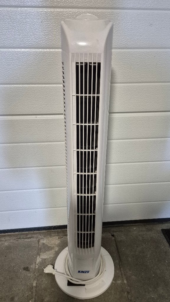 Ventilateur Kinzo Tower, blanc, 3 vitesses, Enlèvement, Utilisé