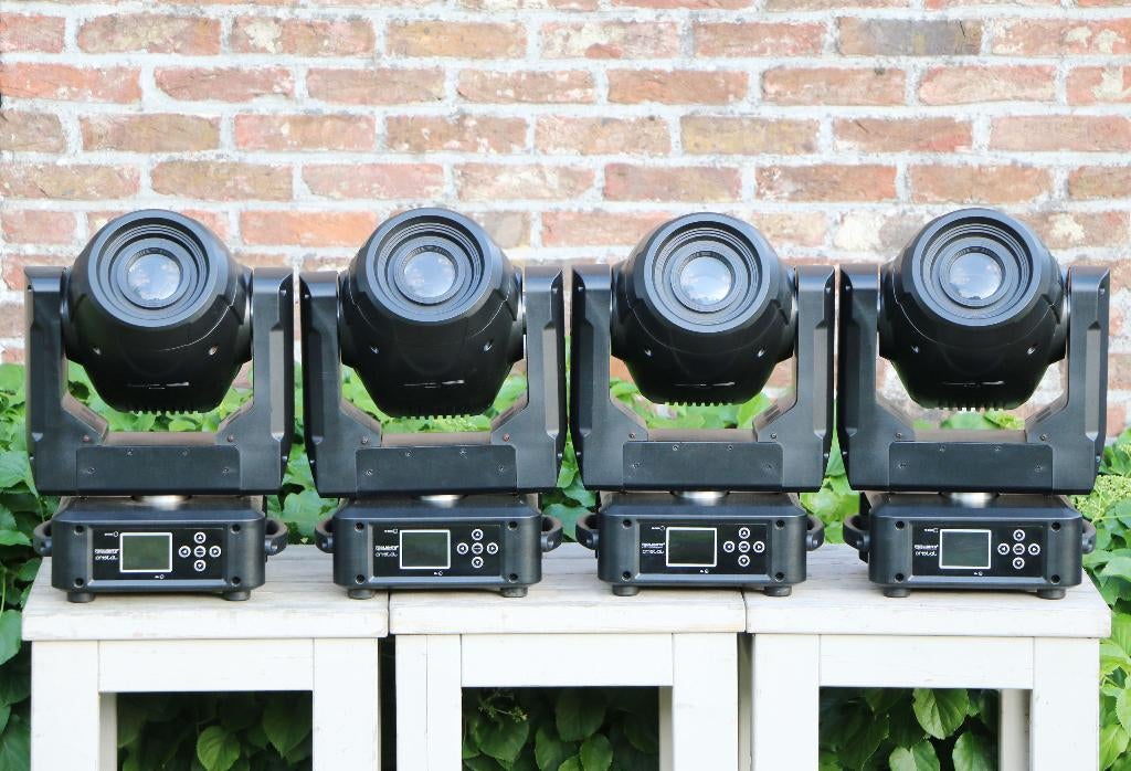 4x Prolights Crystal Movingheads (100 Watt LED), Enlèvement, Comme neuf, Lumières