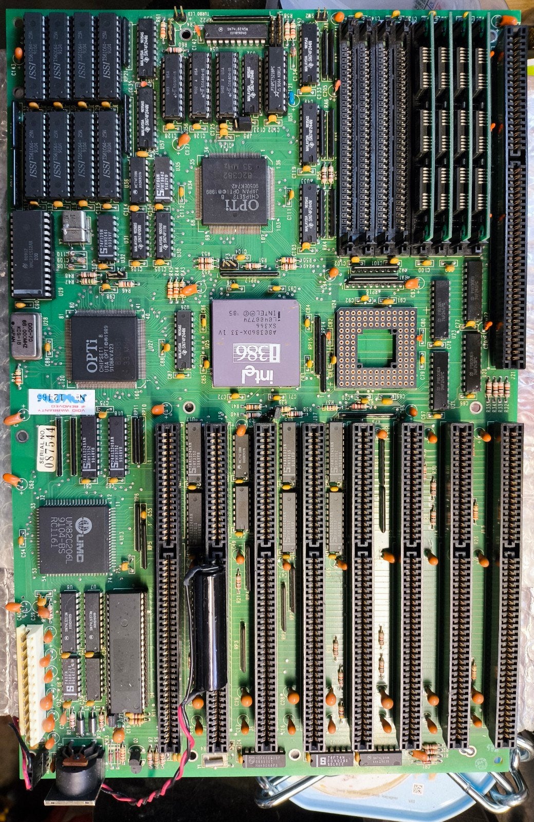 Carte mère avec Intel A80386DX-33 et ram, Computers en Software, Moederborden, Intel