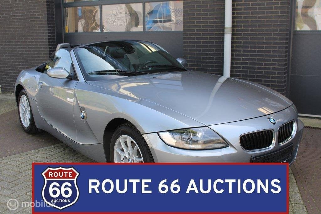 BMW Z4 2.0i | 2007 | Route 66 Auctions, Auto's, BMW, Gebruikt, Zwart, Bedrijf, Handgeschakeld