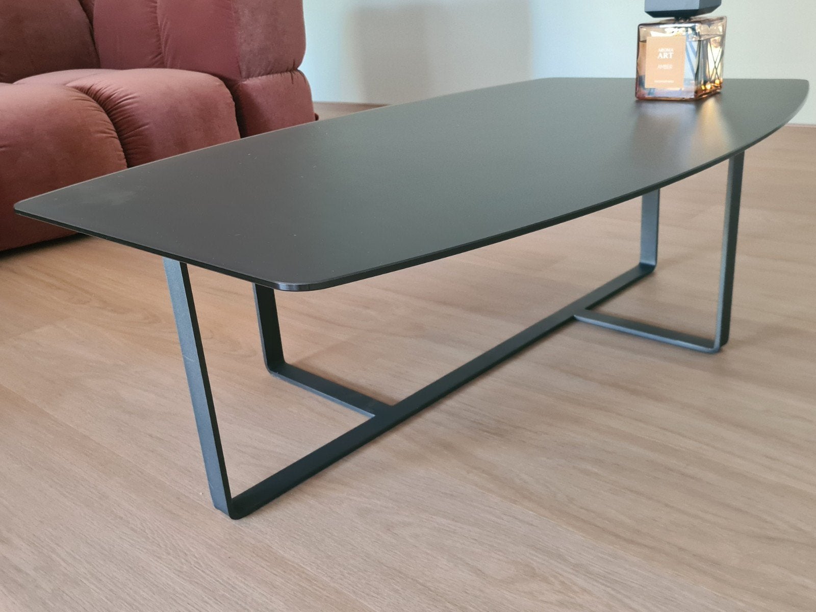 Natuzzi Italia Tempo T134 salontafel – 118  73 cm, Huis en Inrichting, Tafels | Salontafels, Ophalen, Glas