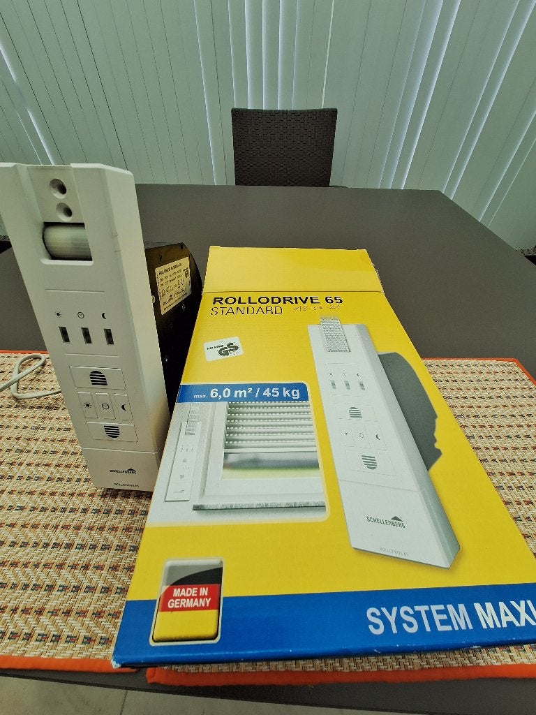 Schellenberg Rollodrive 22726, Doe-het-zelf en Bouw, Rolluiken, Ophalen, Gebruikt, Wit, Elektrische bediening