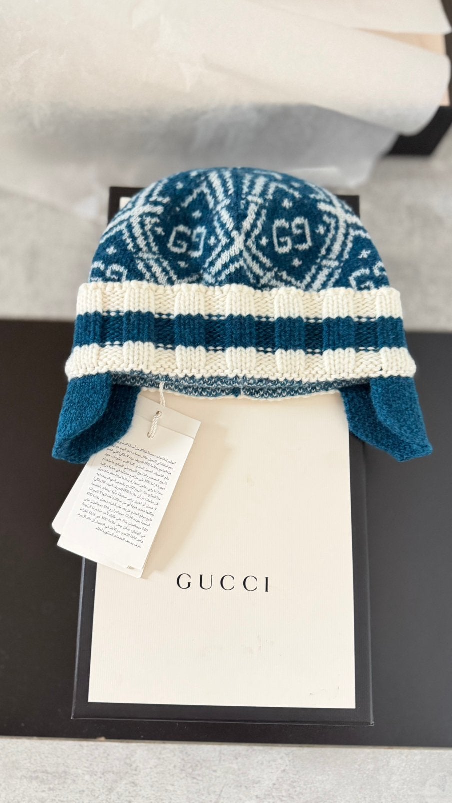 Authentieke wollen hoed van Gucci, Ophalen, Zo goed als nieuw