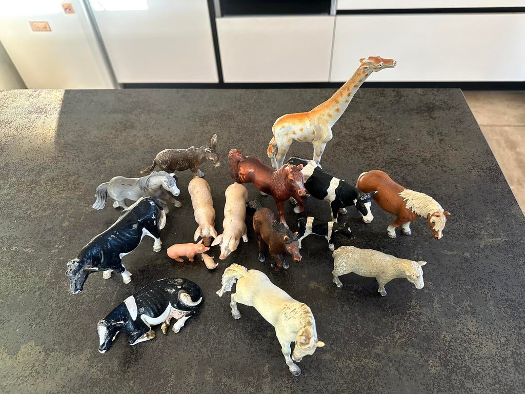 Lot d’animaux de la ferme pour enfants., Enlèvement, Utilisé, Animal de ferme, Statue ou Figurine