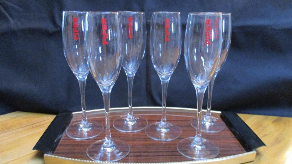 6 Piper champagne glazen, Verzamelen, Glas en Drinkglazen, Ophalen, Nieuw, Overige typen