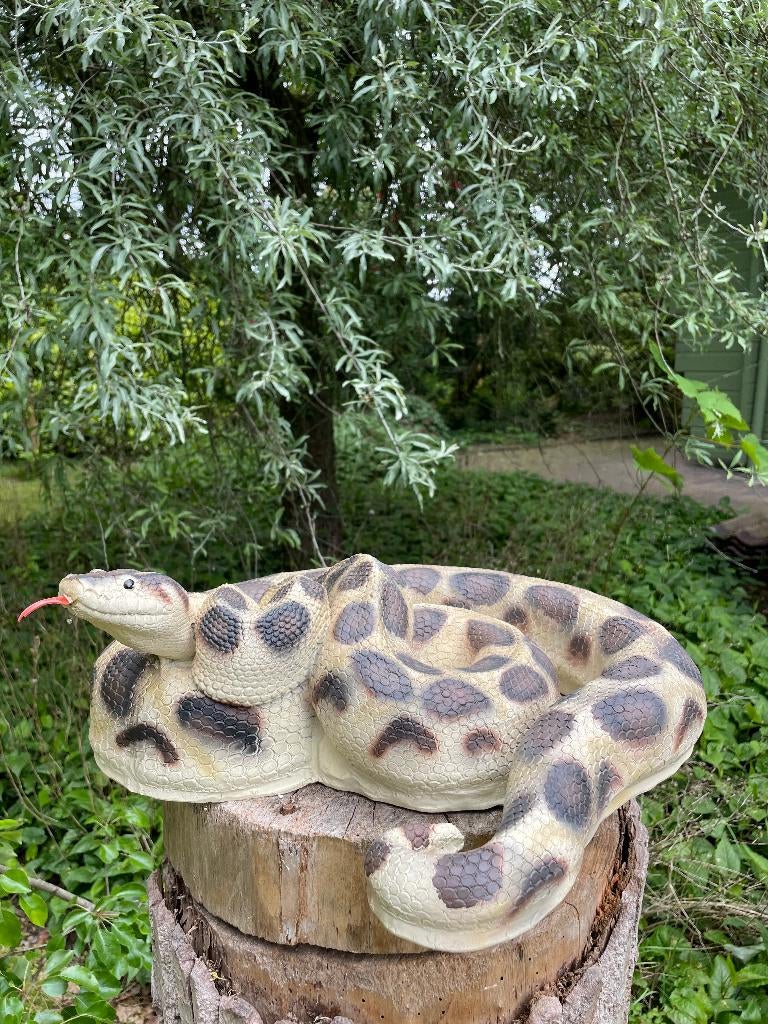Beeld slang terrarium, dieren, dierentuin 45cm, Ophalen, Nieuw, Kunststof, Dierenbeeld