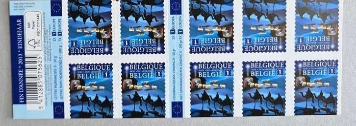 2013- VOOR EUROPA KERSTWAARDEN 2026 - 10 X 3,07€, Verzenden, Nieuw