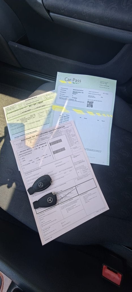 @ Mercedes C180 K Break 2002 165Km Clim Toit Euro 4 CT OK @, Autos, Argent ou Gris, Achat, Entreprise, Boîte manuelle