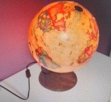 Vintage wereldbol '80, Ophalen of Verzenden