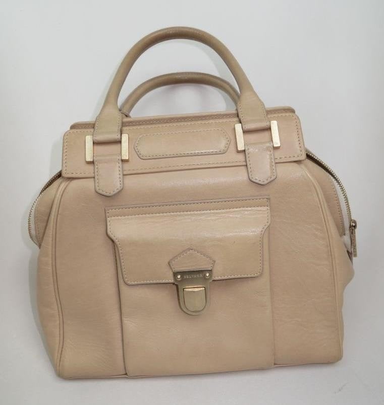 Delvaux handtas coquin, Handtassen en Accessoires, Tassen | Damestassen, Ophalen of Verzenden, Gebruikt, Beige, Handtas