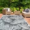 Tapis extérieur COCO tropical gris et blanc 180 x 280 CM, Ophalen, Zo goed als nieuw