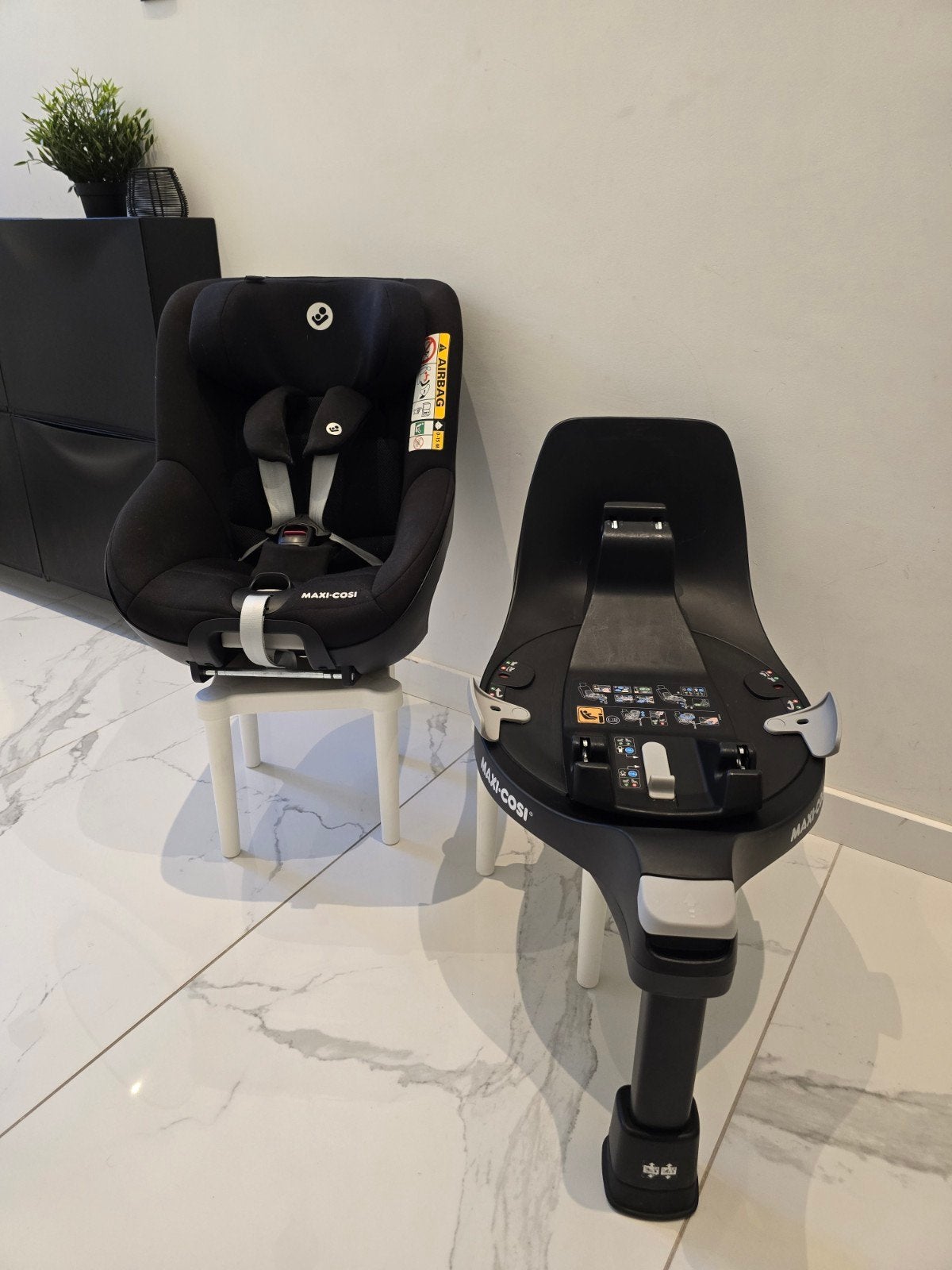 maxi cosi isofix 360° draaibaar met autostoel pearl 360, Kinderen en Baby's, Autostoeltjes, Ophalen, Verstelbare rugleuning, Zo goed als nieuw