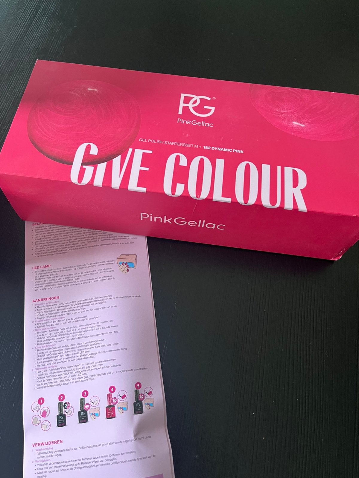 Pink Gellac Gel Polish Starter Set M / roos plus rood, Ophalen, Nieuw