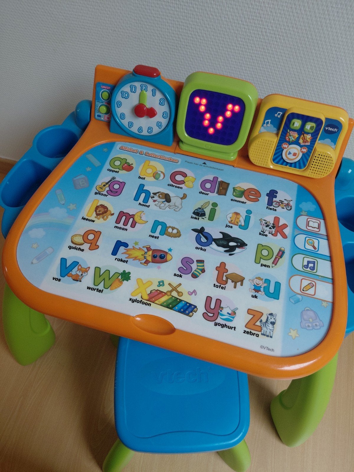 vtech activiteitentafel, Ophalen
