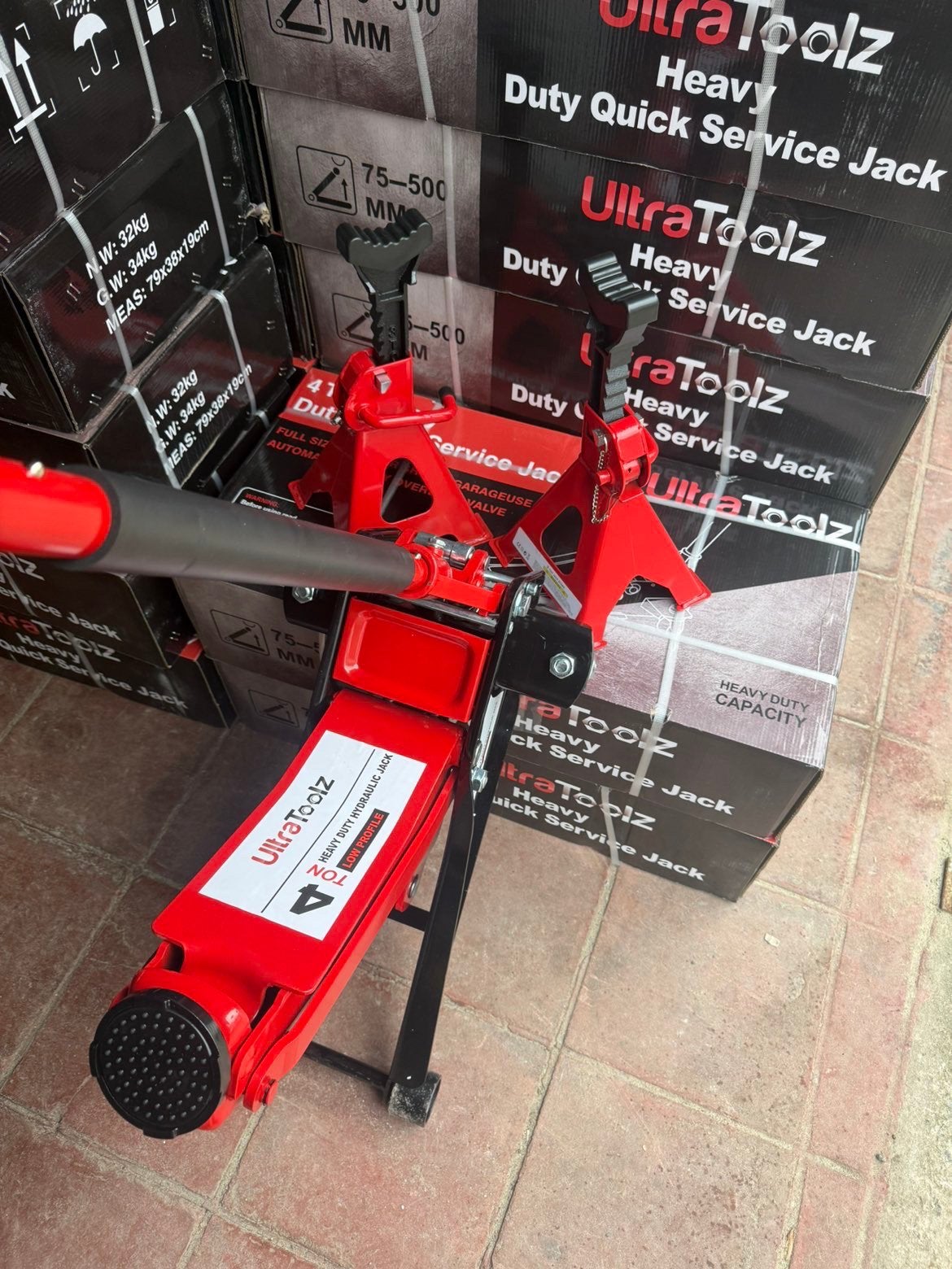 NIEUWE JACK-PROMO VAN 4 TON 99€ MET KAARSEN VAN 130€!, Ophalen, Nieuw, Hydraulisch, Garagekrik