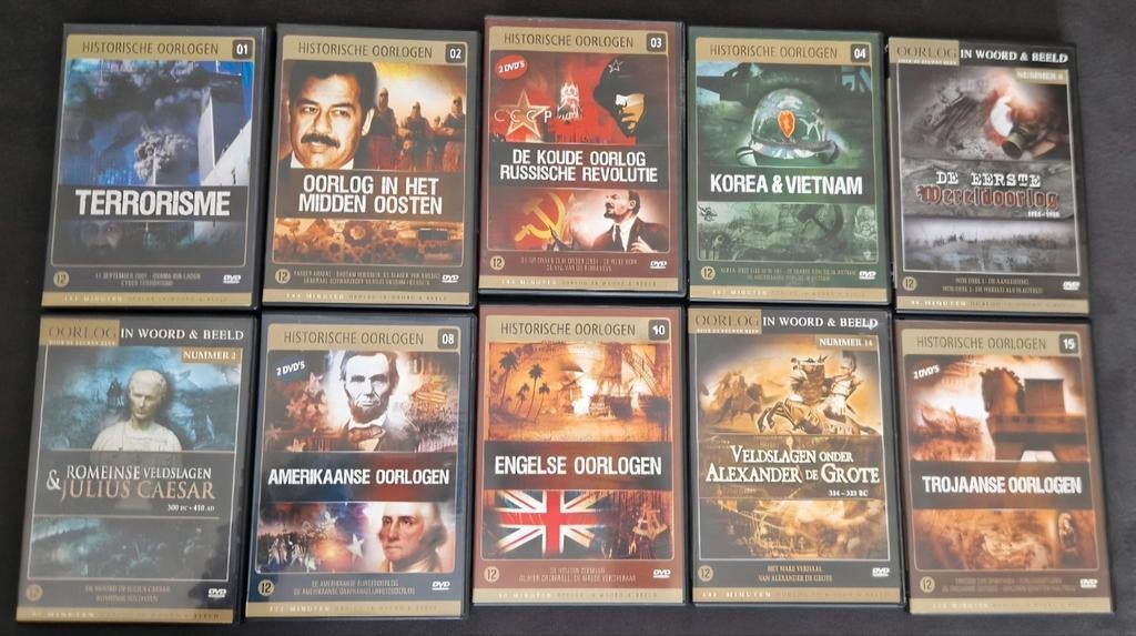 10 dvd's historische oorlogen, Ophalen, Oorlog