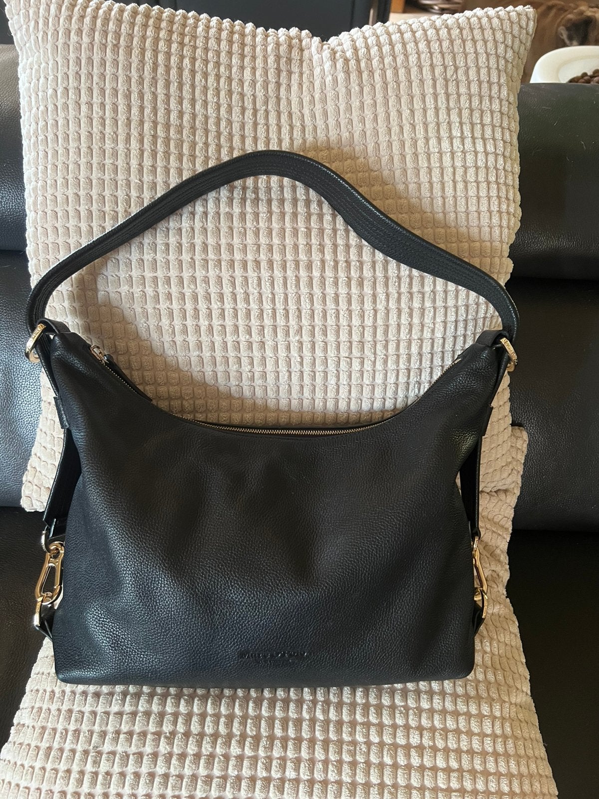 Marco polo , schoudertas, Handtassen en Accessoires, Ophalen of Verzenden, Zo goed als nieuw, Zwart