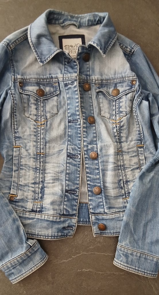 Jeans jas, Kleding | Dames, Jassen | Zomer, Ophalen, Gedragen, Maat 36 (S), Blauw