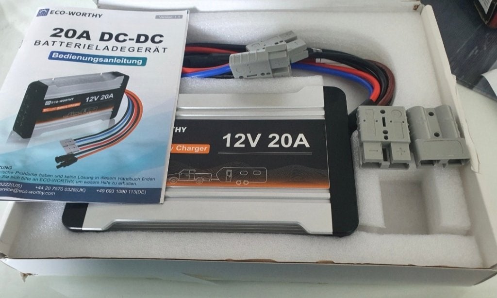 Eco-Worthy 12V 20A DC-DC acculader (ladebooster), Auto-onderdelen, Nieuw