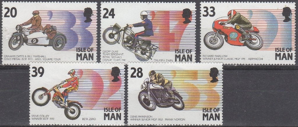 Eiland Man  - Manx Motor Cycling Events, Timbres & Monnaies, Timbres | Europe | Royaume-Uni, Enlèvement ou Envoi, Non oblitéré
