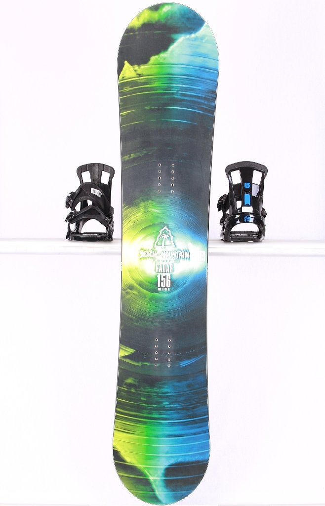 Planche à neige BEACH MOUNTAIN RADAR WIDE 156 cm, noir/vert, Envoi, Utilisé, Planche