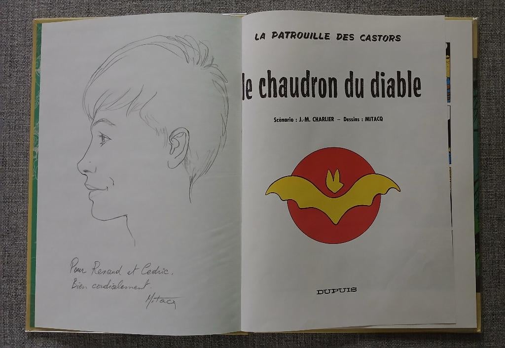 BD La Patrouille des Castors 14 MiTacq Dédicace, Livres, Enlèvement ou Envoi, Une BD, Mitacq - Charlier, Utilisé