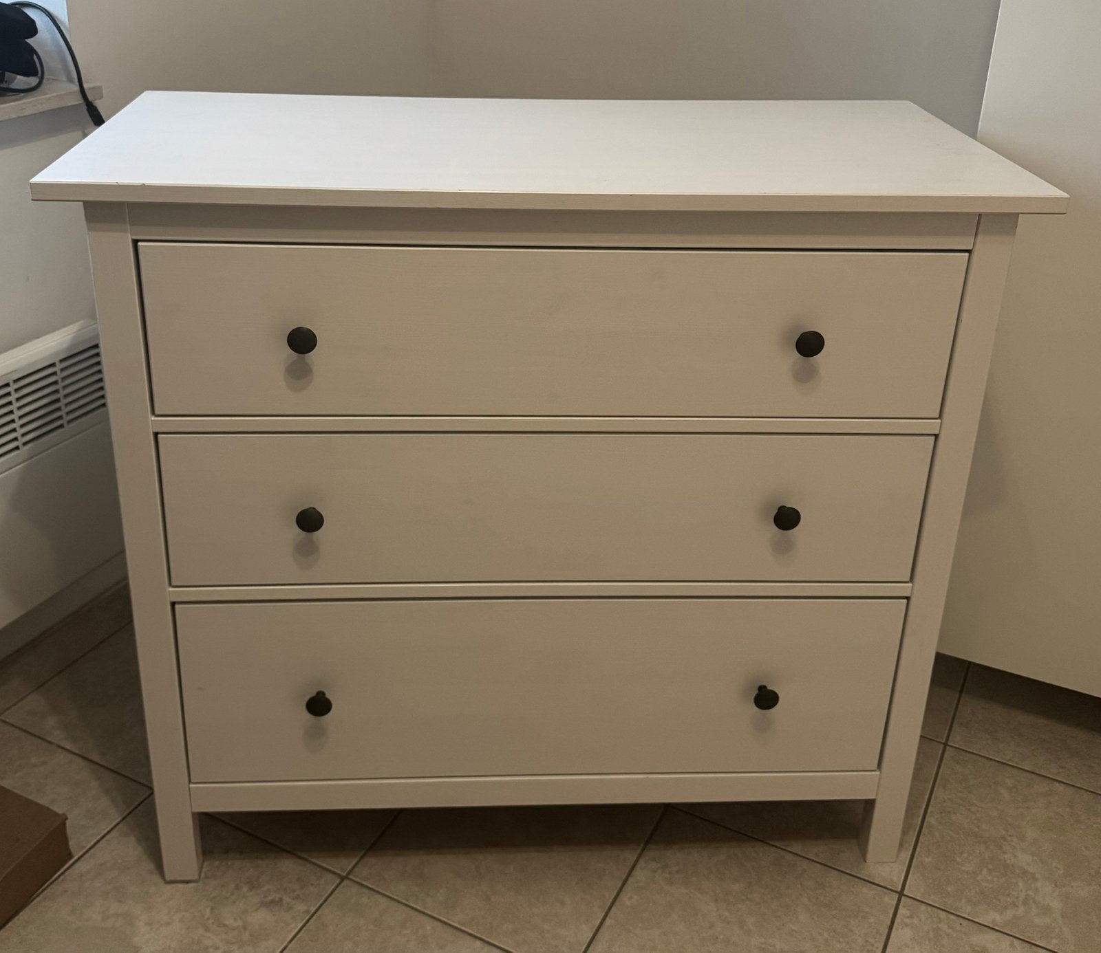 IKEA HEMNES ladekast wit, 3 lades, Huis en Inrichting, Kasten | Ladekasten, Ophalen, Gebruikt, 100 tot 150 cm, 3 of 4 laden