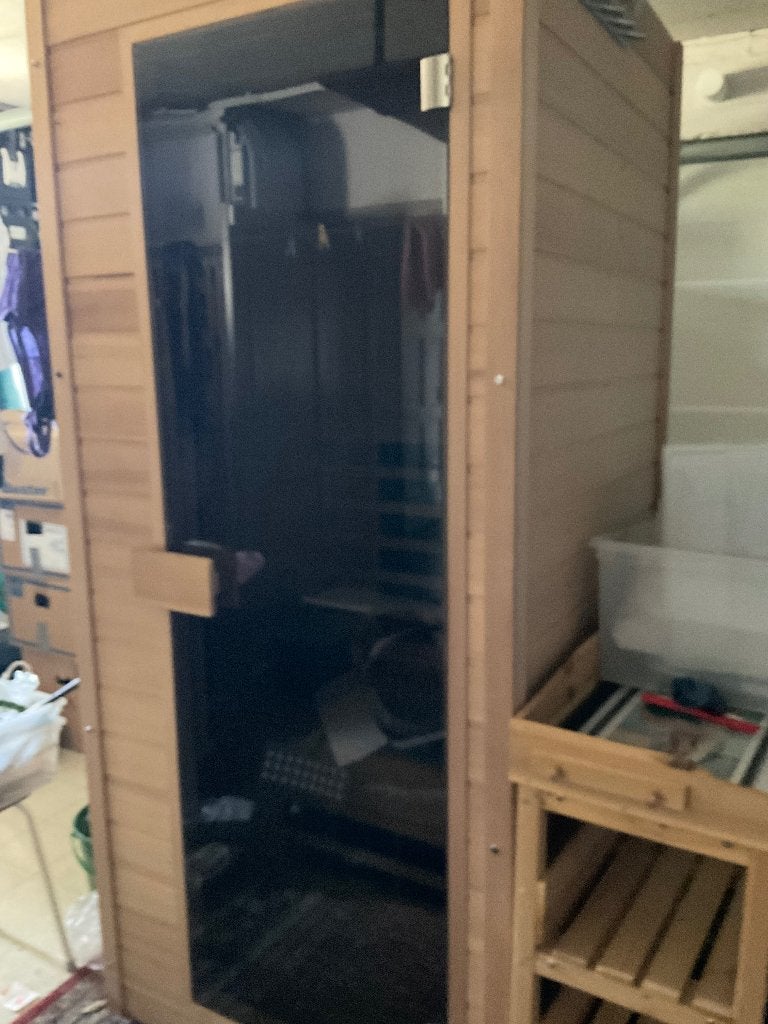 Infraroodsauna 1 persoon, Ophalen, Zo goed als nieuw, Infrarood, Complete sauna