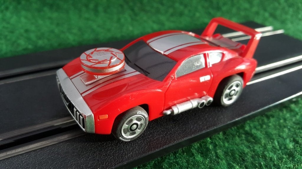 Carrera Go: Muscle Car 1 (rood) met lichteffect, Carrera, Ophalen of Verzenden, Elektrisch, Racebaan